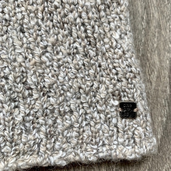 Anthropologie One Grey Day Grace Sweater Merino Wool Knit Marle Heathered Small - Picture 10 of 16